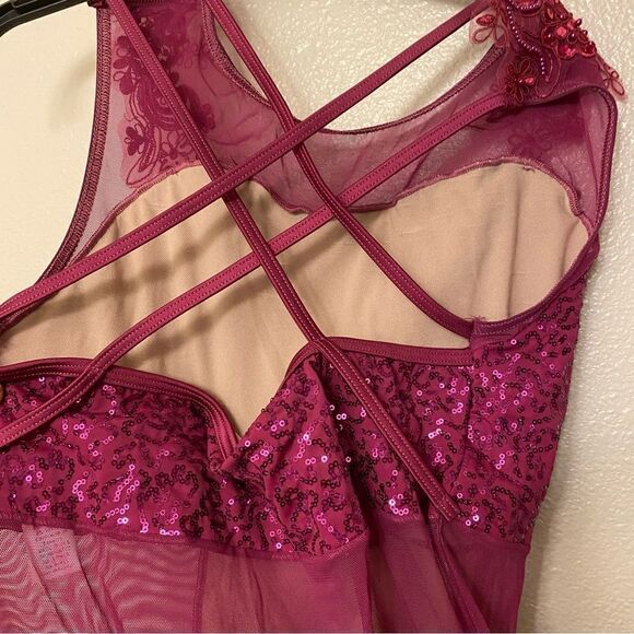 WEISSMAN Dance Costume hot pink Can't Help Falling In Love 11387 XLA-adult xl - Picture 4 of 10